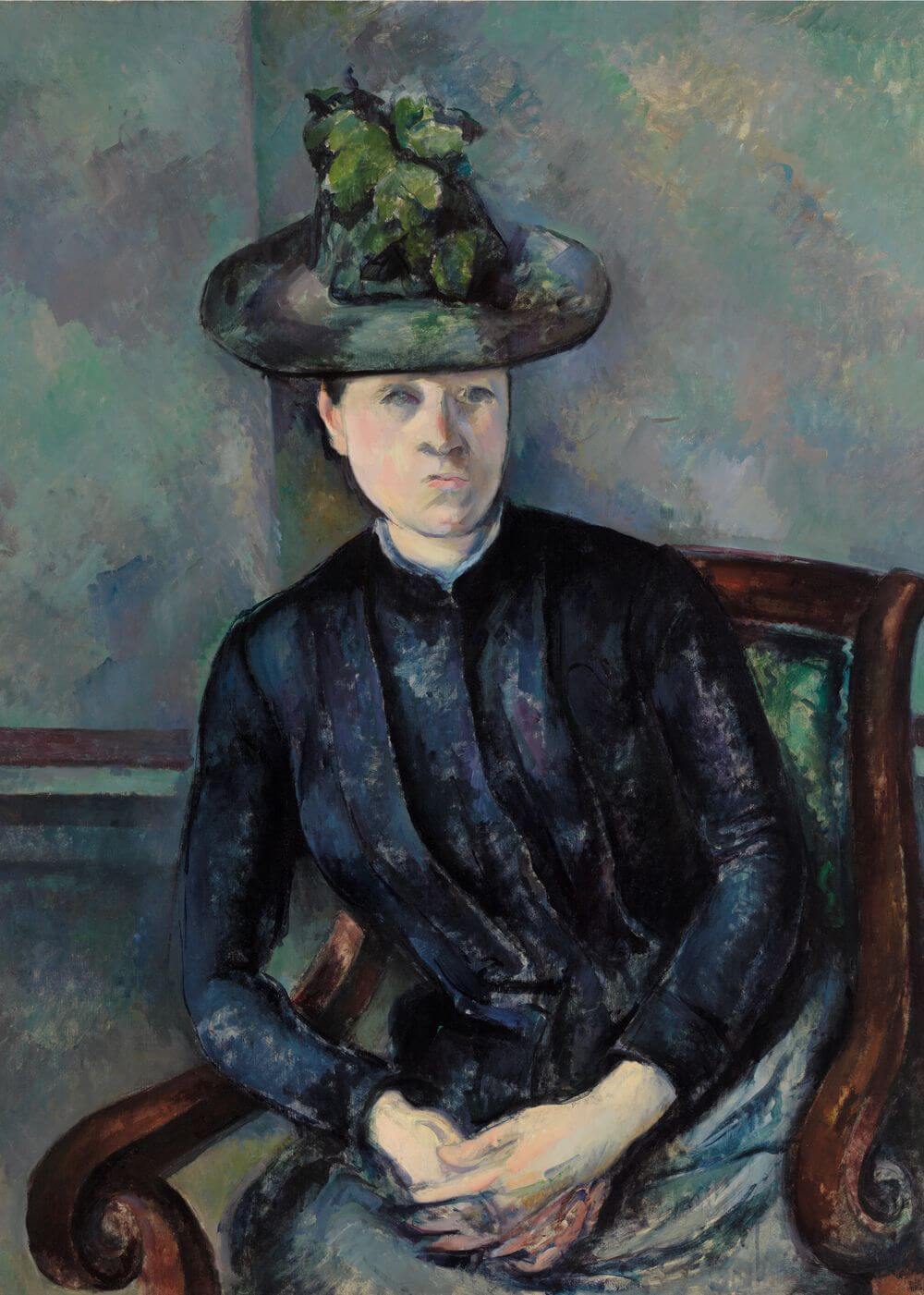 Madame CÃ©zanne with Green Hat (Madame CÃ©zanne au chapeau vert) (ca. 1891â1892)