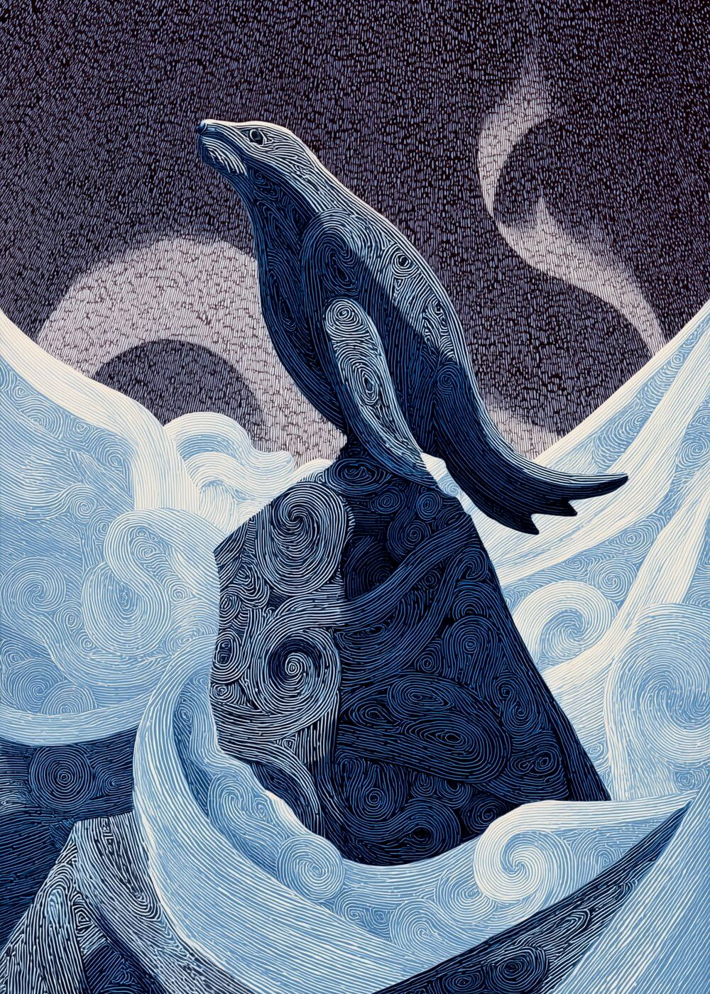 Modig grønlandsk sæl