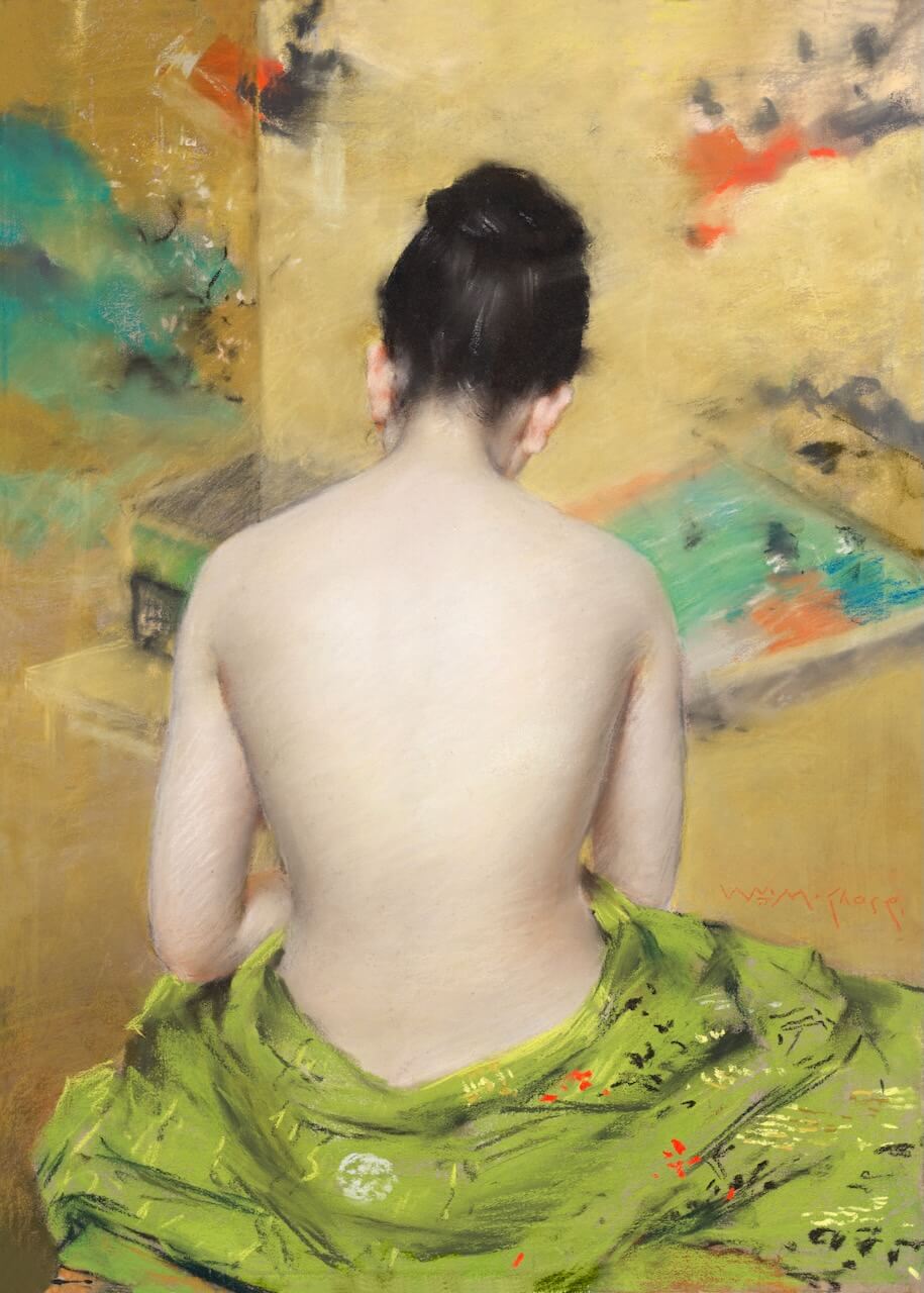 Naked Japanese Woman in Kimono