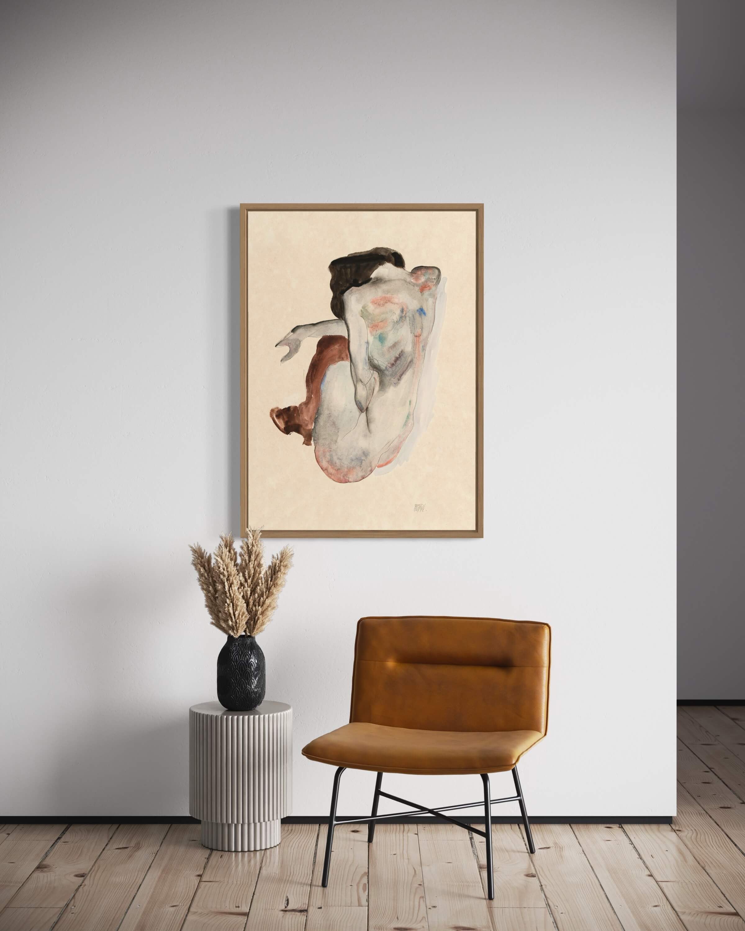 Naked lady af Egon Schiele