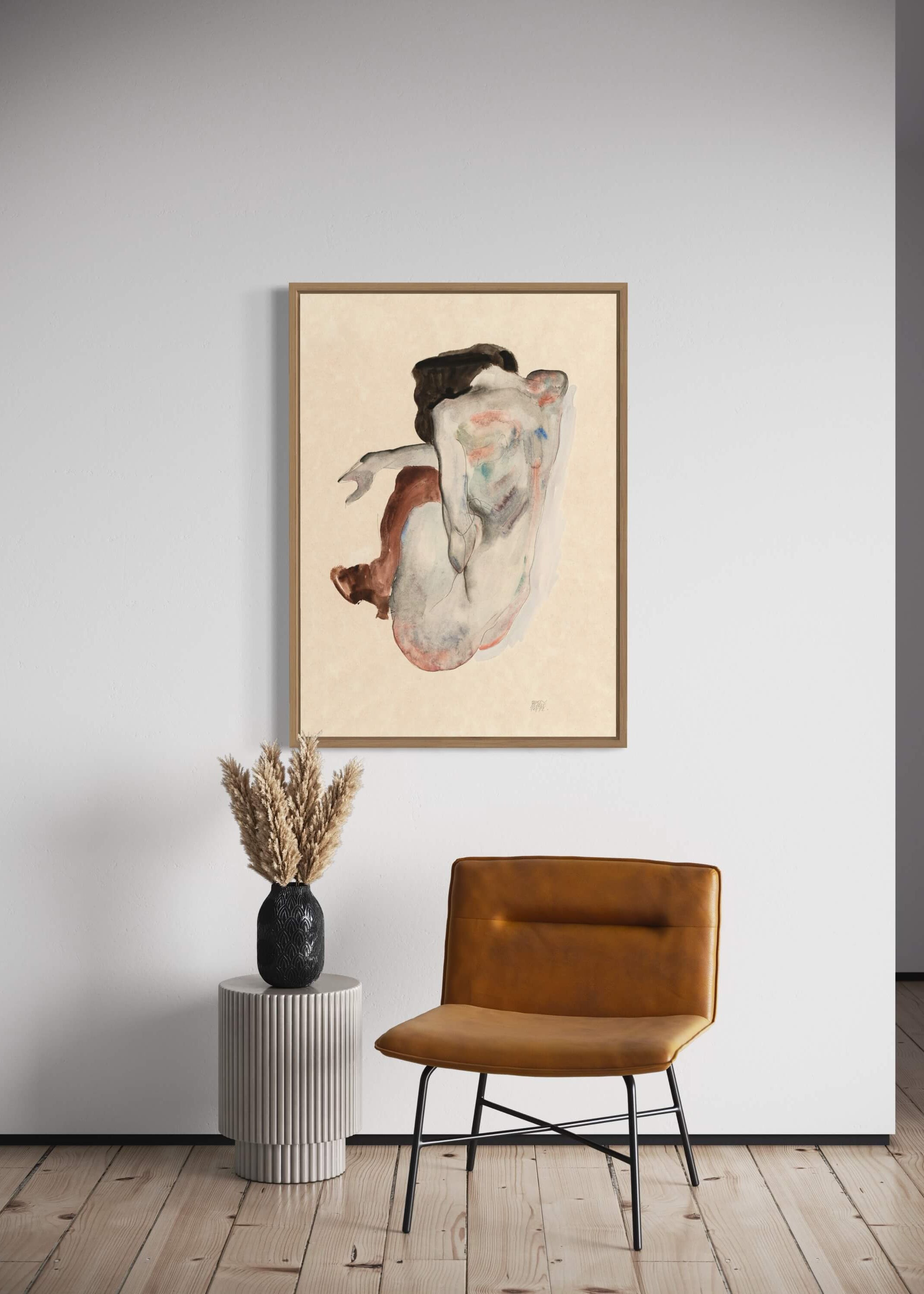 Naked lady af Egon Schiele