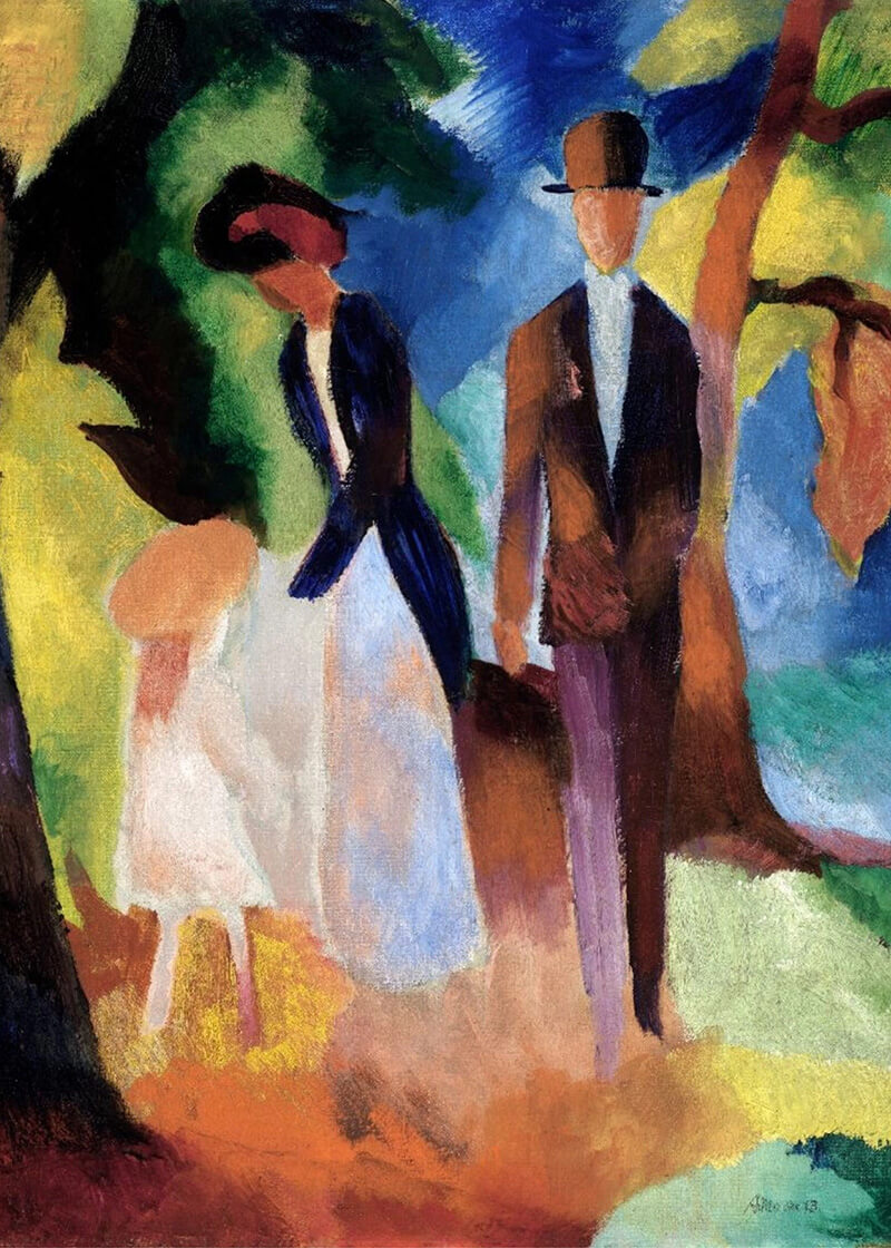 People by a Blue Lake (1913)