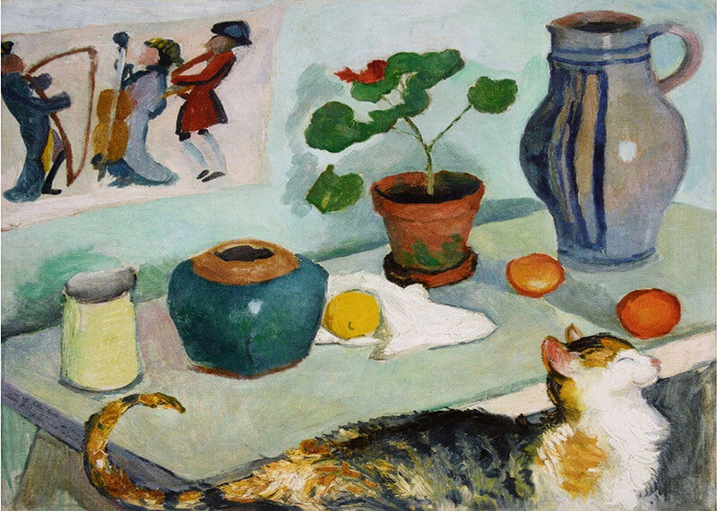 Still Life with a Cat (1910)