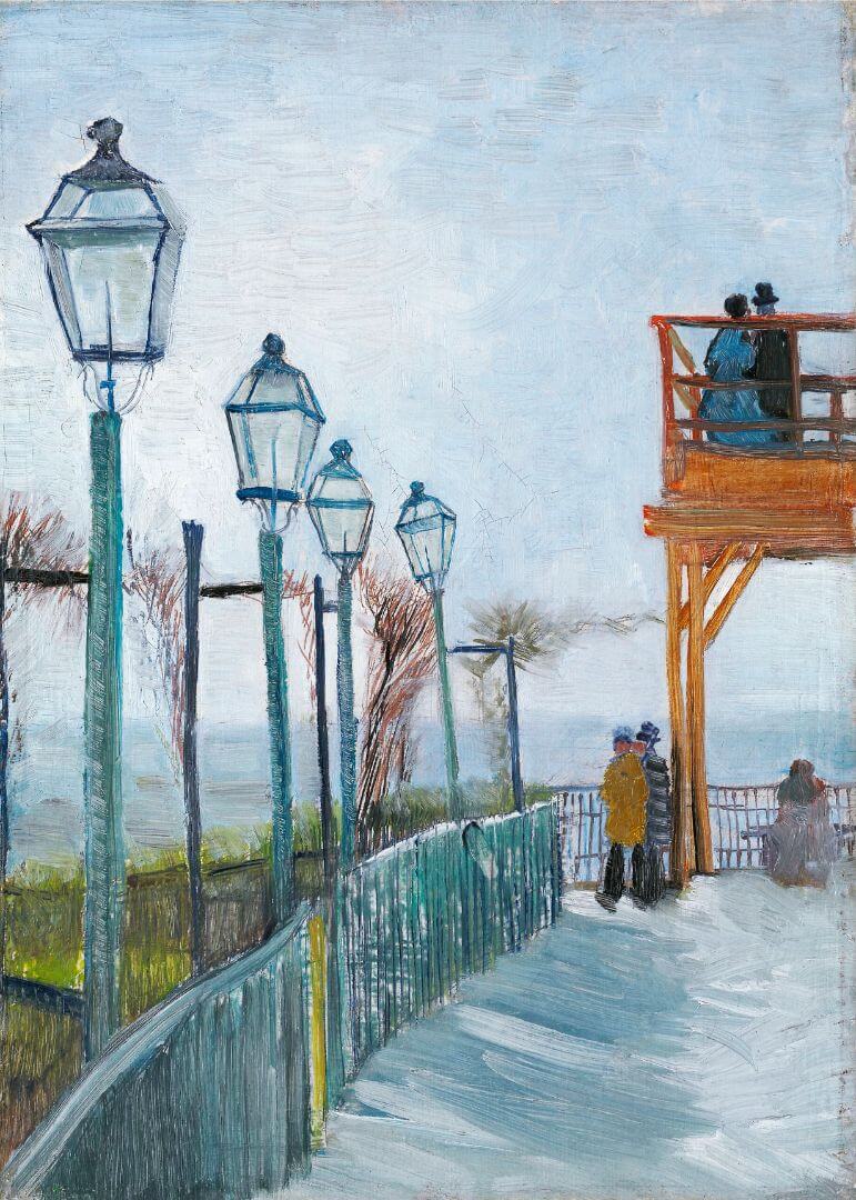 Terrace and Observation Deck at the Moulin de Blute-Fin, Montmartre (1887)