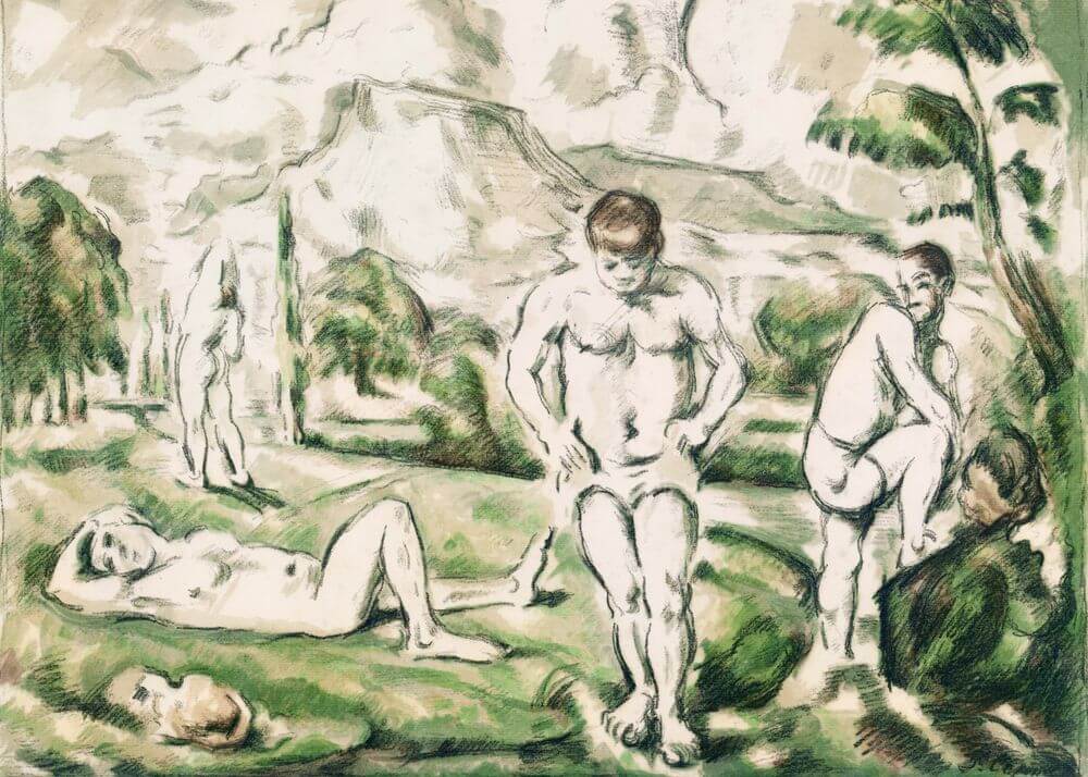 The Bathers [Large version] (ca. 1896â1898) by Paul CÃ©zanne