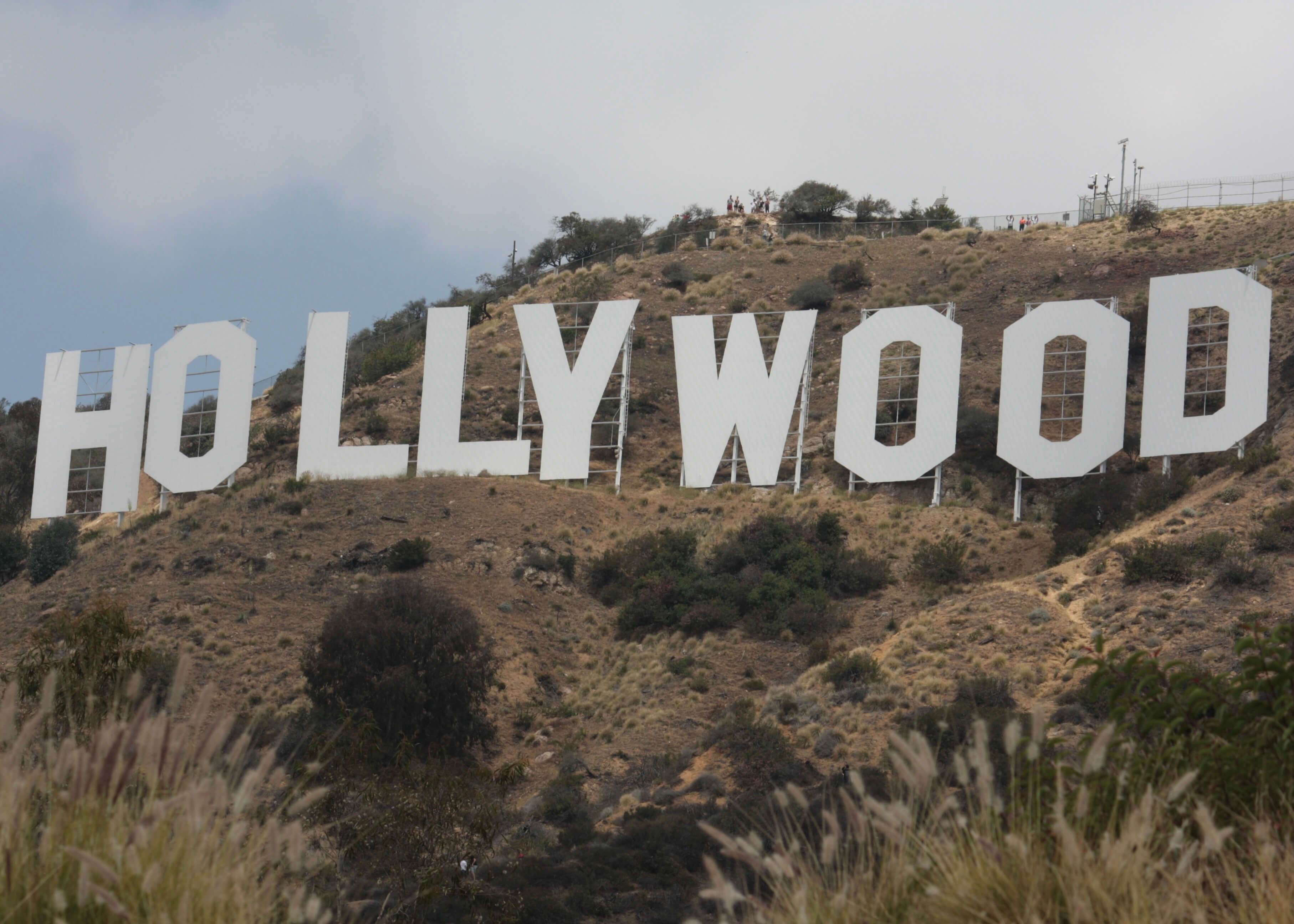 The Hollywood sign