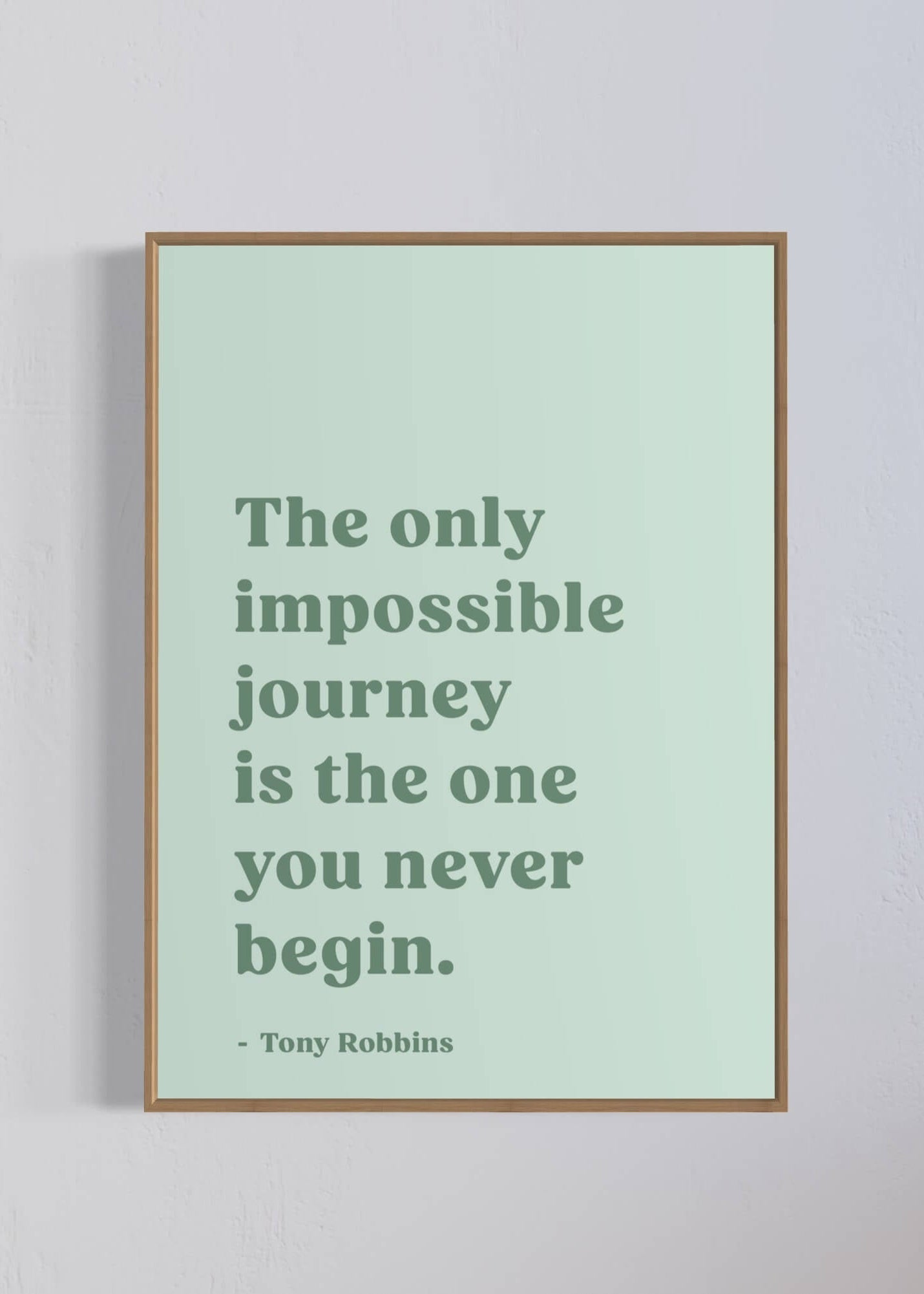 The only impossible journey - green