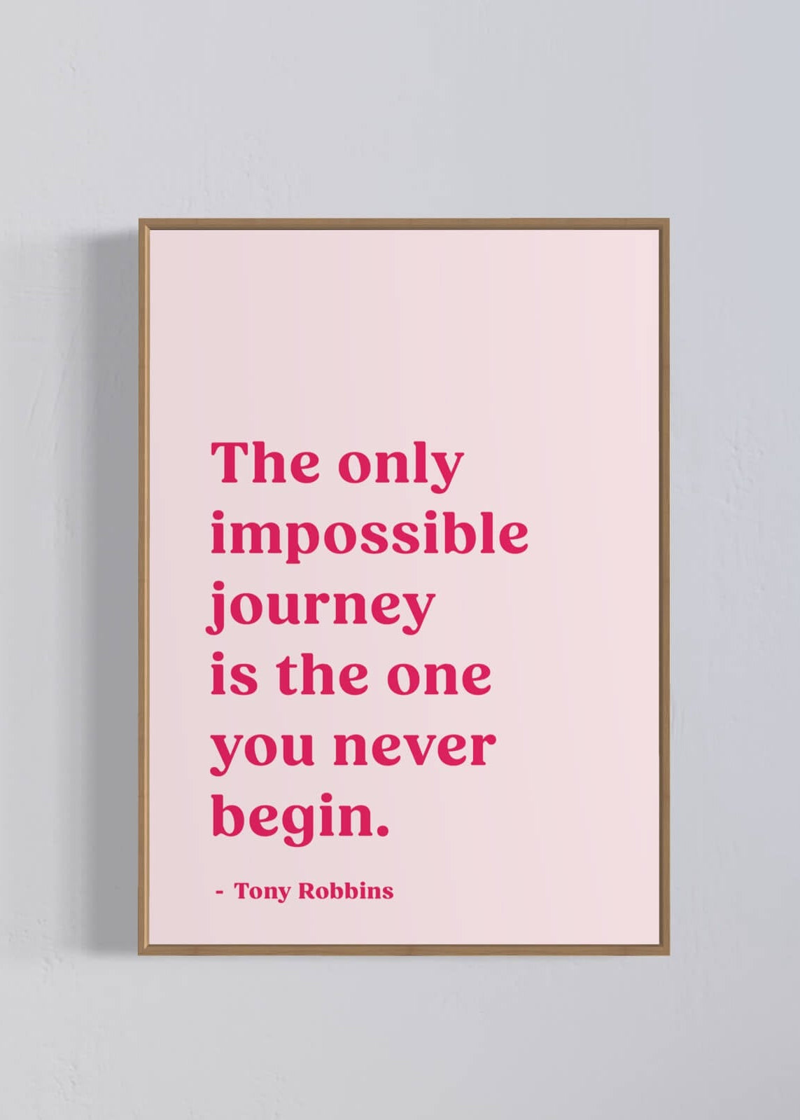The only impossible journey - pink