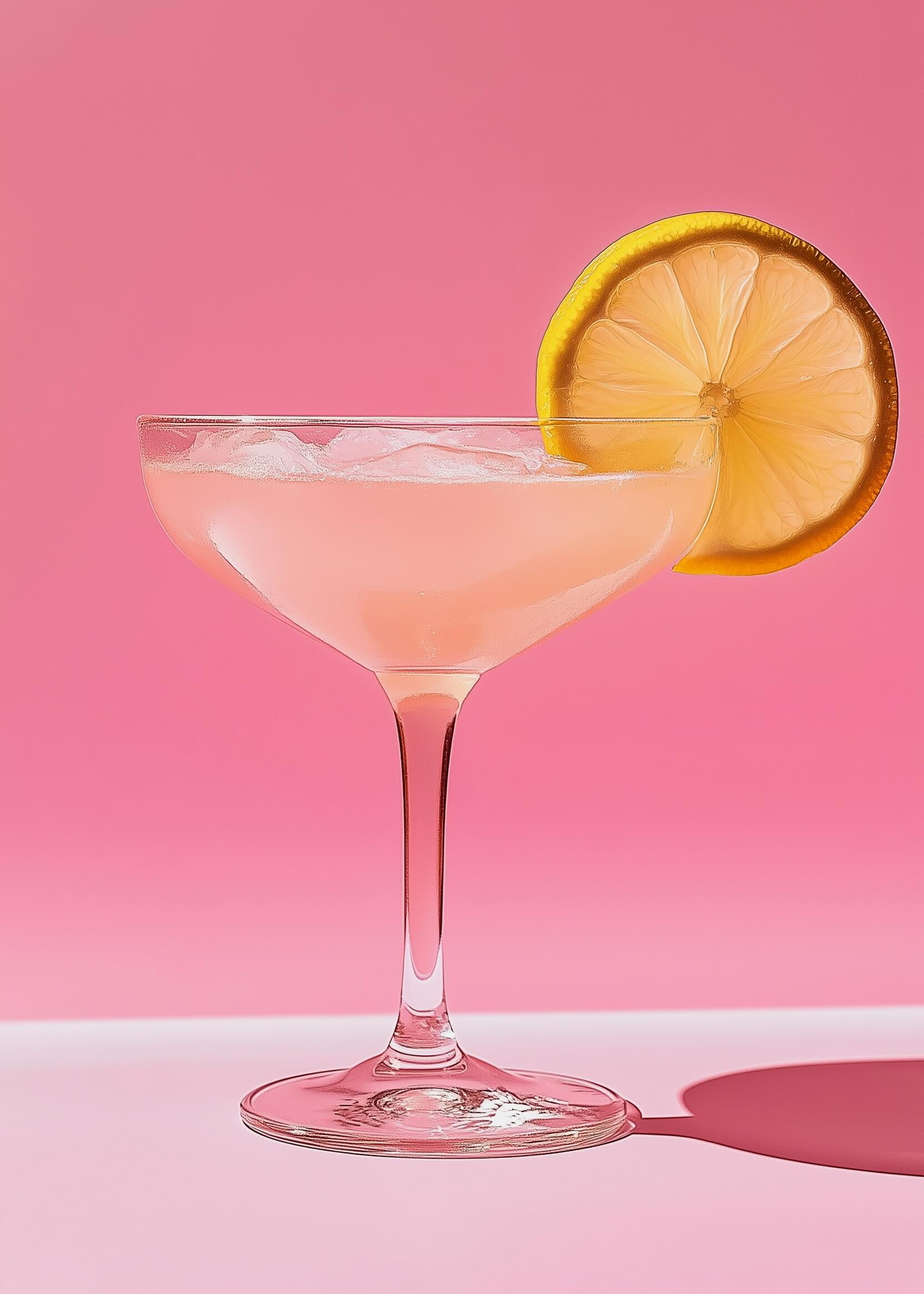 The pink lady drink