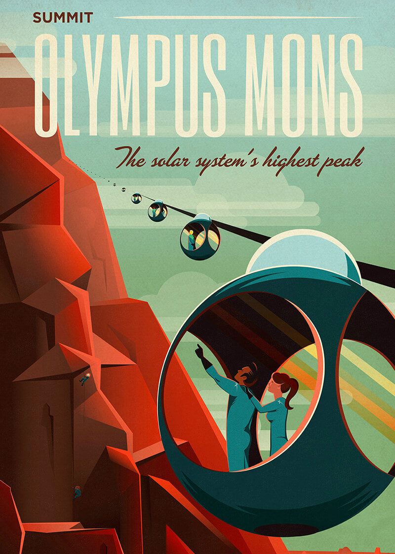 Travel Poster - Olympus Mons