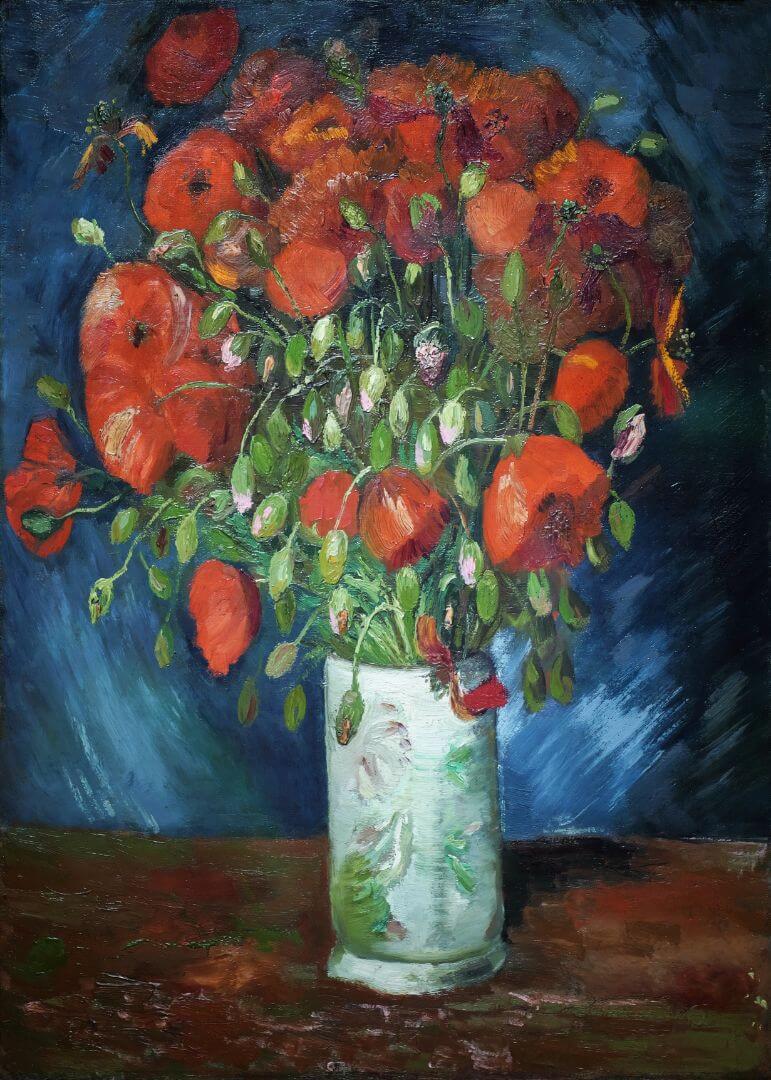 Vase with Poppies (1886)