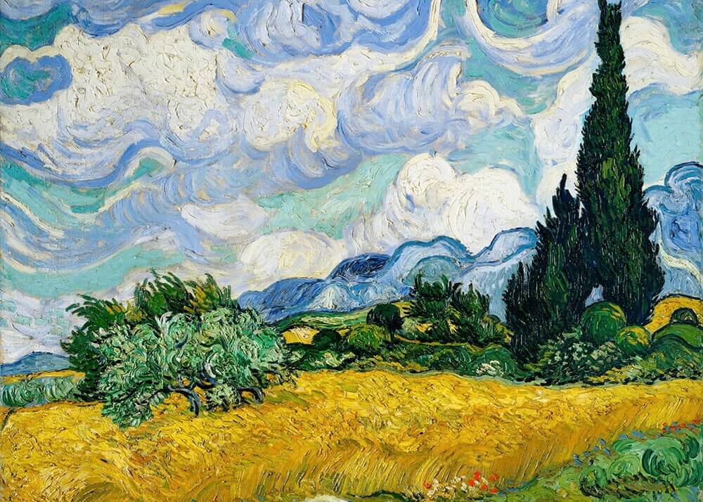 Wheat Field with Cypresses - Van Gogh