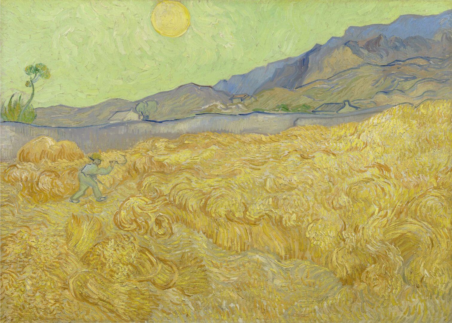 Wheatfield with a Reaper (1889)