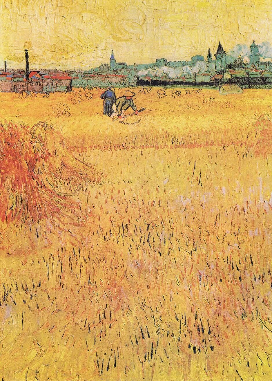 Wheat field with a view of Arles - Van Gogh