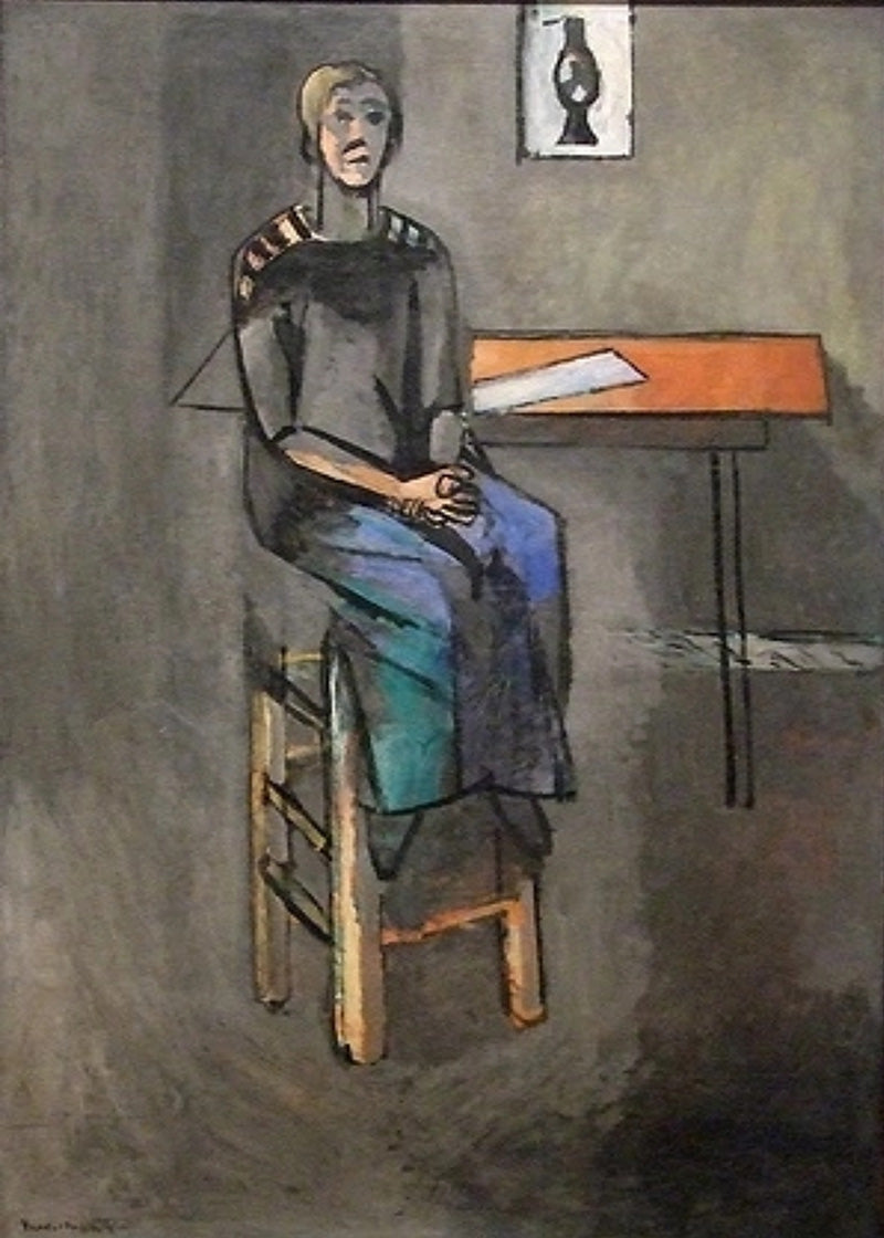 Woman on a High Stool