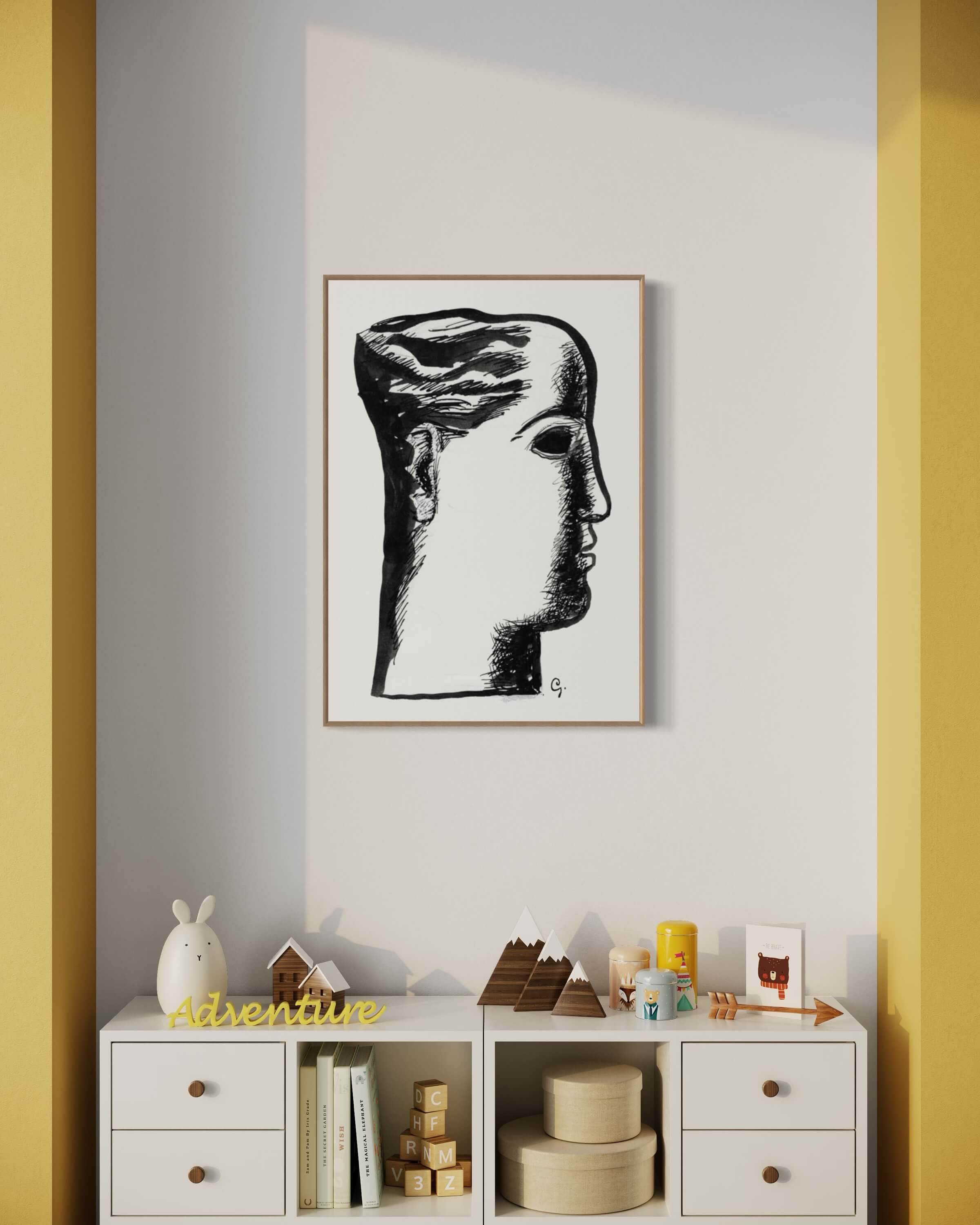 Women's head af Leo Gestel