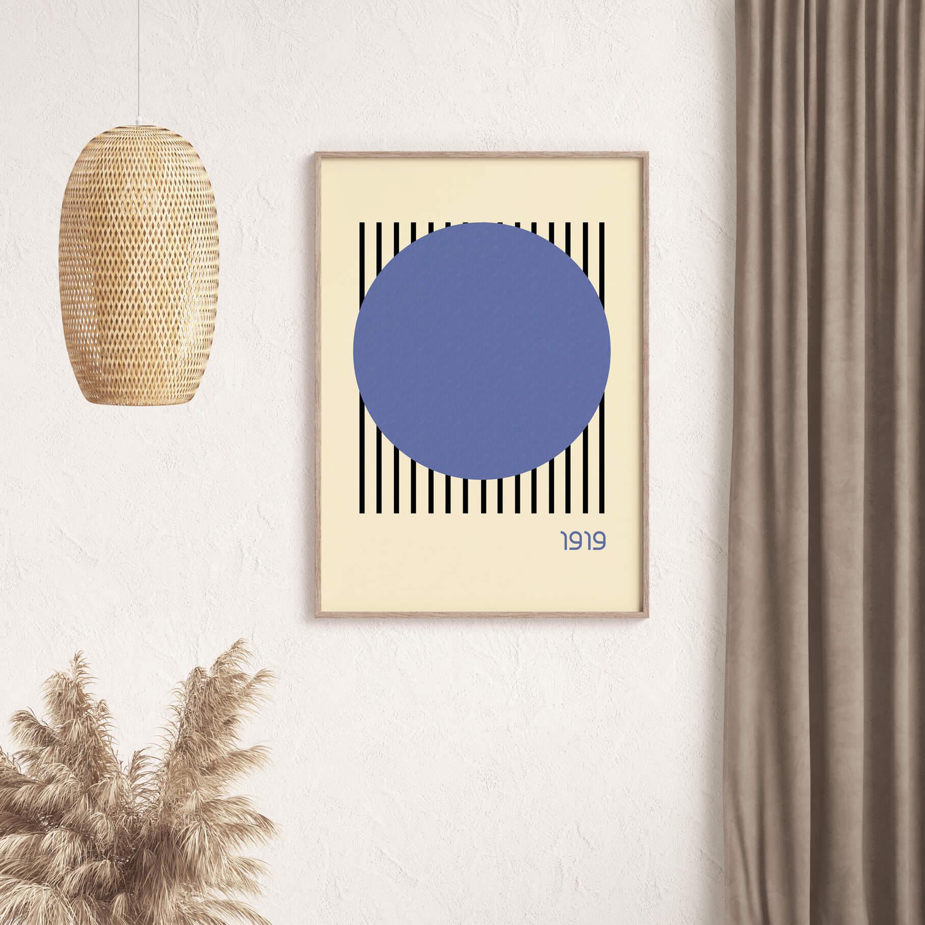 Bølge & Geometri Billedvæg