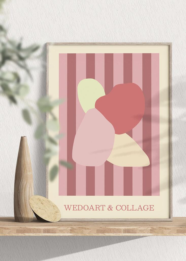 The Collage Four - WeDoArt Shop - Grafiske plakater og billedrammer i høj kvalitet